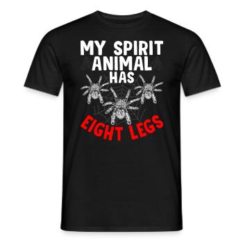 Power Animal Eight Legs Tarantula Propriétaire Pet - T-shirt homme - noir - Devant - AI Model Male 178 light (178cm)