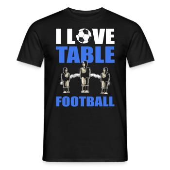 Tischfußball Ich liebe Tischfußball - Männer T-Shirt - Schwarz - Vorne - AI Model Male 178 light (178cm)