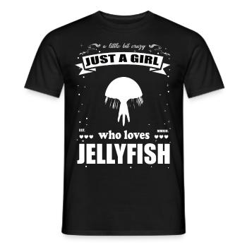 Just a Girl who loves Quallen Outfit - Männer T-Shirt - Schwarz - Vorne - AI Model Male 178 light (178cm)