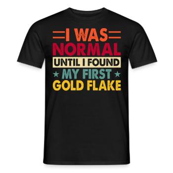 Goldwaschen Goldwäscher Goldschürfer Goldsucher - Männer T-Shirt - Schwarz - Vorne - AI Model Male 178 light (178cm)