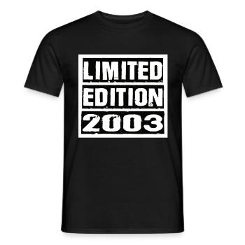 Edition Limitée 2003 Anniversaire 2003 Vintage Rétro - T-shirt homme - noir - Devant - AI Model Male 178 light (178cm)