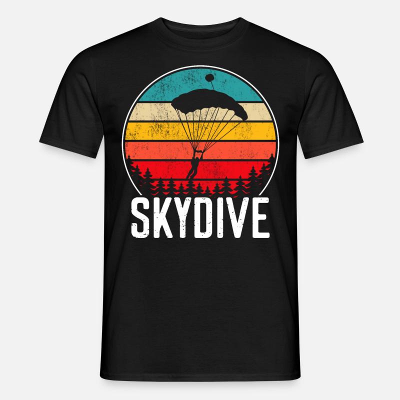 Skydive skydiving - Männer T-Shirt - Schwarz
