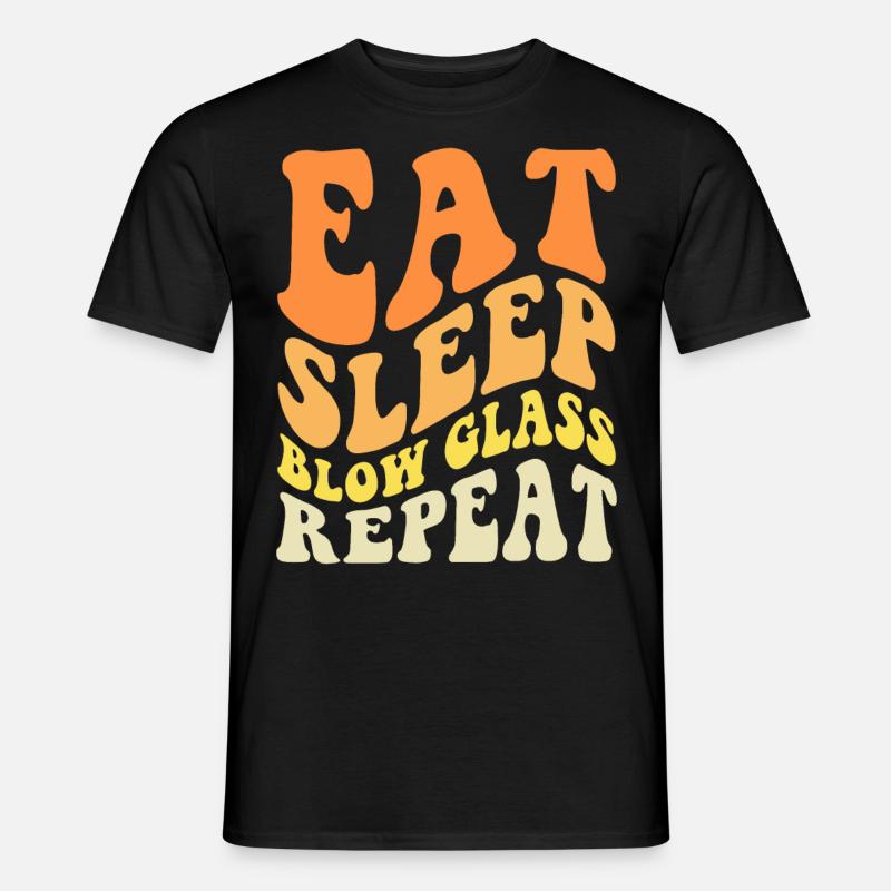 Glasbläser - Männer T-Shirt - Schwarz
