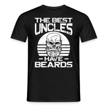 Beard Lover Bearded Man Uncle The - Men's T-Shirt - black - Front - AI Model Male 178 light (178cm)