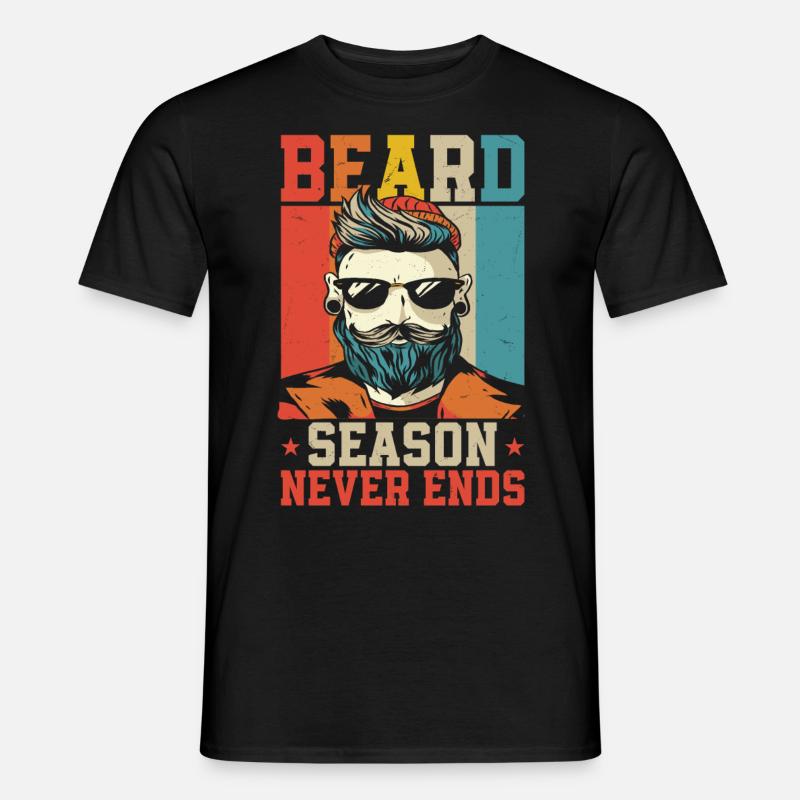 Beard Lover Bearded Man Beard - Männer T-Shirt - Schwarz