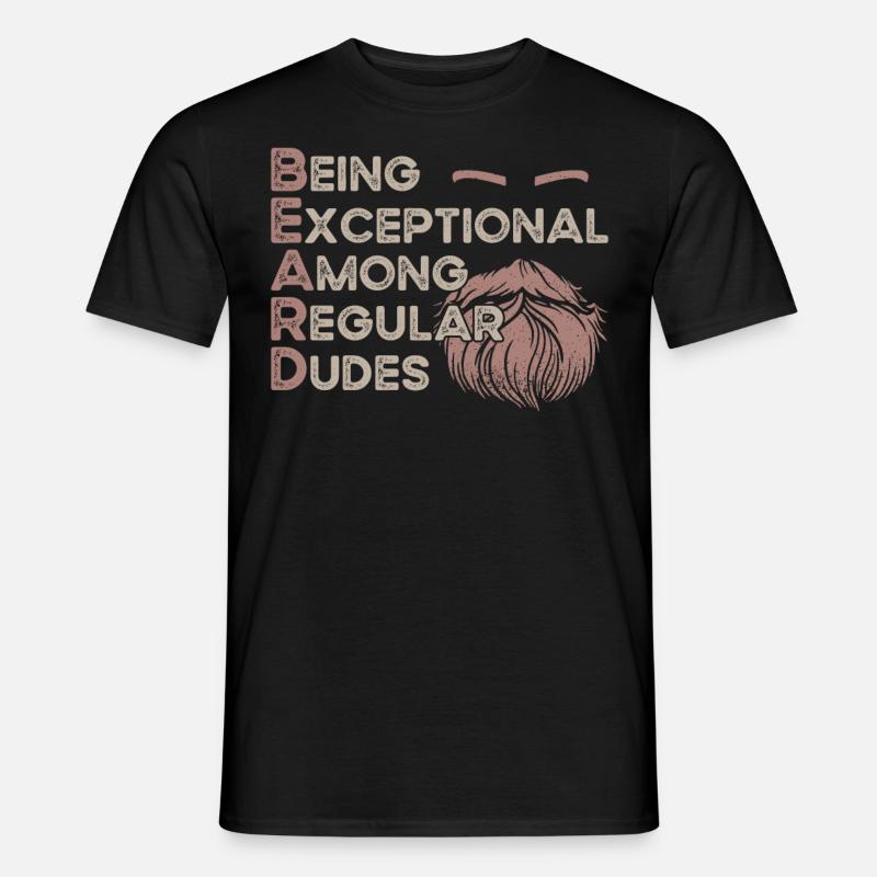 Beard Lover Bearded Man Ginger - Männer T-Shirt - Schwarz