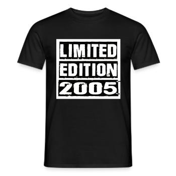 Limited Edition 2005 Geburtstag 2005 Vintage Retro - Männer T-Shirt - Schwarz - Vorne - AI Model Male 178 light (178cm)