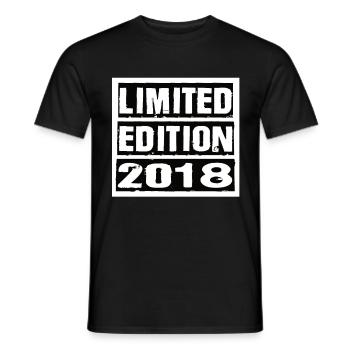 Limited Edition 2018 Geburtstag 2018 Vintage Retro - Männer T-Shirt - Schwarz - Vorne - AI Model Male 178 light (178cm)