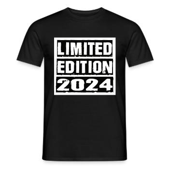 Limited Edition 2024 Geburtstag 2024 Vintage Retro - Männer T-Shirt - Schwarz - Vorne - AI Model Male 178 light (178cm)