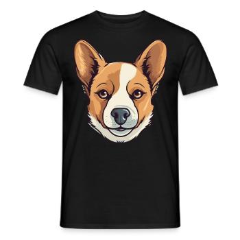 Conception de chien mignon pour les propriétaires de chiens - T-shirt homme - noir - Devant - AI Model Male 178 light (178cm)