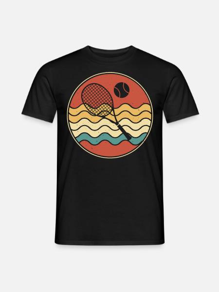 Tennis - Männer T-Shirt - Schwarz