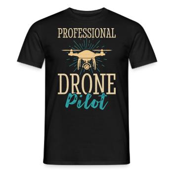 Drone - T-shirt homme - noir - Devant - AI Model Male 178 light (178cm)