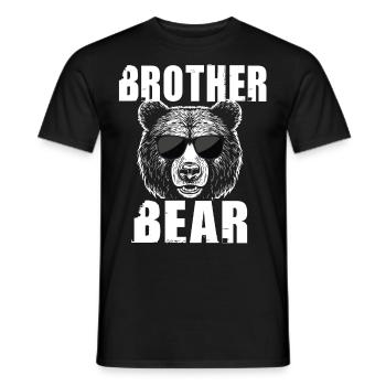 Frère Ours - T-shirt homme - noir - Devant - AI Model Male 178 light (178cm)