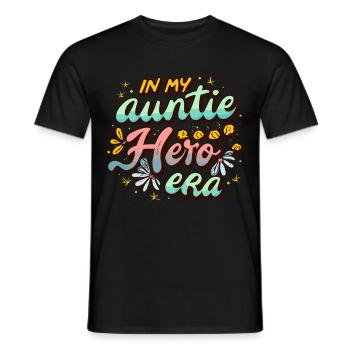 À l’époque de l’annonce du bébé de ma tante - T-shirt homme - noir - Devant - AI Model Male 178 light (178cm)