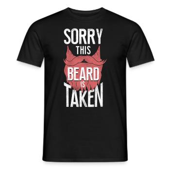 Beard Lover Bearded Man Sorry This - Men's T-Shirt - black - Front - AI Model Male 178 light (178cm)