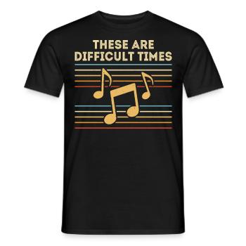 Musician - Men's T-Shirt - black - Front - AI Model Male 178 light (178cm)
