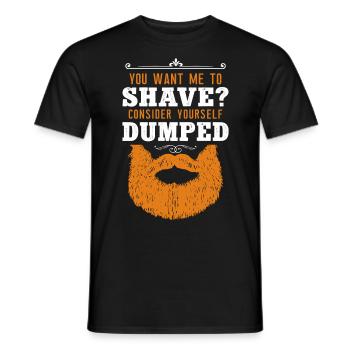 Beard Lover Bearded Man Ginger - Men's T-Shirt - black - Front - AI Model Male 178 light (178cm)