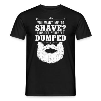 Amant de barbe Homme barbu que vous voulez - T-shirt homme - noir - Devant - AI Model Male 178 light (178cm)