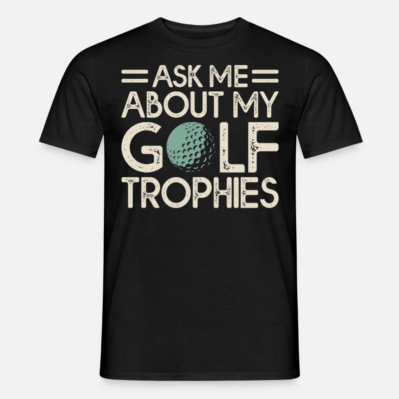 Golf Golfer - Männer T-Shirt - Schwarz