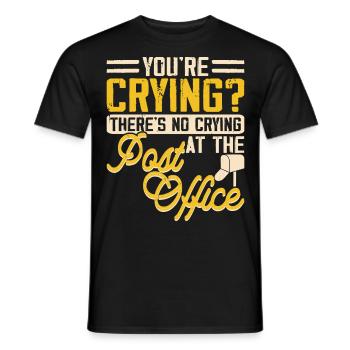 Briefträger Postbote - Männer T-Shirt - Schwarz - Vorne - AI Model Male 178 light (178cm)