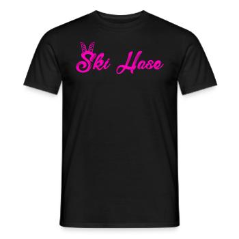Skihase Cool Skifahren Frauen Apres Party - Männer T-Shirt - Schwarz - Vorne - AI Model Male 178 light (178cm)