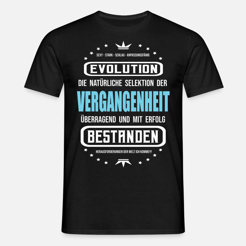 Past, Evolution, Development - Men's T-Shirt - black