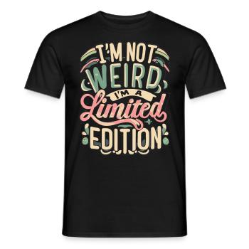 Je suis un Street Art rétro en édition limitée - T-shirt homme - noir - Devant - AI Model Male 178 light (178cm)