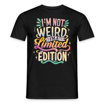 Je suis une édition limitée - T-shirt homme - noir - Devant - AI Model Male 178 light (178cm)