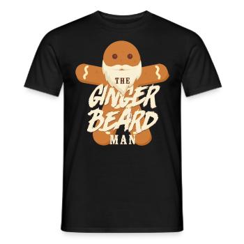 Amoureux de la barbe Homme barbu Noël - T-shirt homme - noir - Devant - AI Model Male 178 light (178cm)
