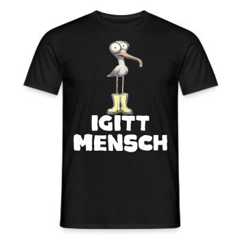 Die Leute machen mir Gänsehaut - Männer T-Shirt - Schwarz - Vorne - AI Model Male 178 light (178cm)