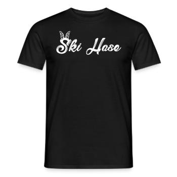 Skihase Cool Skifahren Frauen Apres Party - Männer T-Shirt - Schwarz - Vorne - AI Model Male 178 light (178cm)