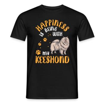 Wolfsspitz vous rend heureux Spitz allemand - T-shirt homme - noir - Devant - AI Model Male 178 light (178cm)