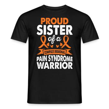 Sister of the Crps Warrior Awareness Month Orange - Men's T-Shirt - black - Front - AI Model Male 178 light (178cm)