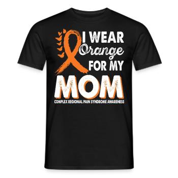Wear Orange for Crps Awareness Month - Men's T-Shirt - black - Front - AI Model Male 178 light (178cm)