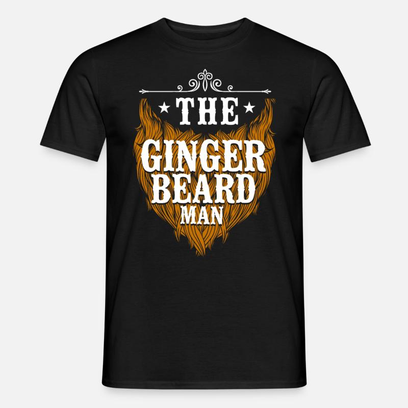 Beard Lover Bearded Man Ginger - Männer T-Shirt - Schwarz