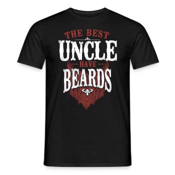 Amant barbe Homme barbu Oncle - T-shirt homme - noir - Devant - AI Model Male 178 light (178cm)