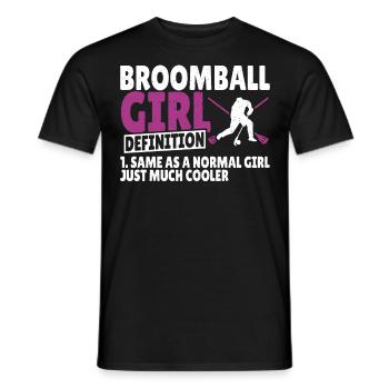 Fille de ballon-balai comme fille normale juste beaucoup plus cool - T-shirt homme - noir - Devant - AI Model Male 178 light (178cm)