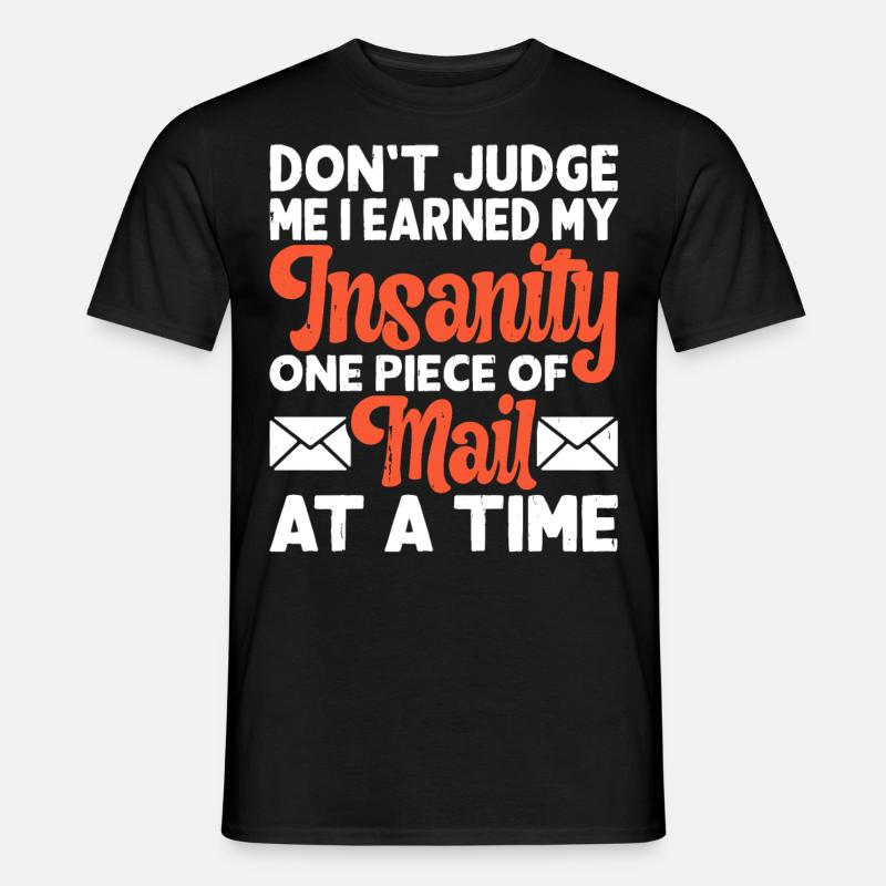 Briefträger Postbote - Männer T-Shirt - Schwarz