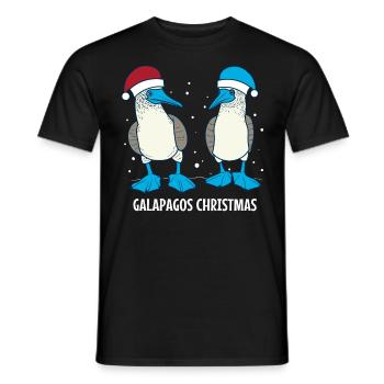 Galapagos Christmas - Men's T-Shirt - black - Front - AI Model Male 178 light (178cm)