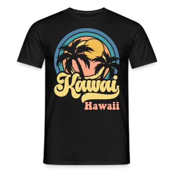 Hawaii - Men's T-Shirt - black - Front - AI Model Male 178 light (178cm)