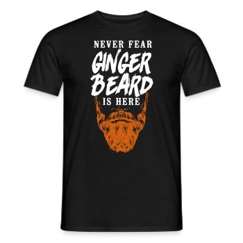 Beard Lover Bearded Man Ginger - Men's T-Shirt - black - Front - AI Model Male 178 light (178cm)