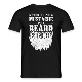 Amant barbe Homme barbu jamais - T-shirt homme - noir - Devant - AI Model Male 178 light (178cm)