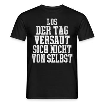 Dachdecker Handwerker Outfit und Zubehör - Männer T-Shirt - Schwarz - Vorne - AI Model Male 178 light (178cm)