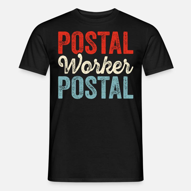 Briefträger Postbote - Männer T-Shirt - Schwarz