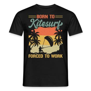 Kitesurf Kitesurfer Kiteboard Kitesurfing - Men's T-Shirt - black - Front - AI Model Male 178 light (178cm)