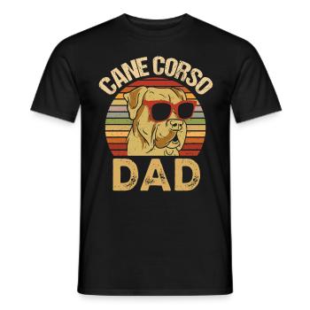 Cane Corso Papa - T-shirt homme - noir - Devant - AI Model Male 178 light (178cm)