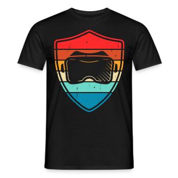 VR Virtuel Reality - Männer T-Shirt - Schwarz - Vorne - AI Model Male 178 light (178cm)