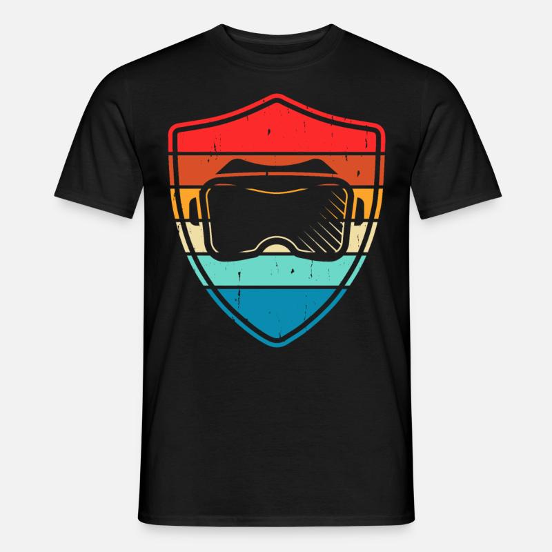 VR Virtuel Reality - Männer T-Shirt - Schwarz