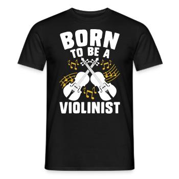 Violoniste violoniste - T-shirt homme - noir - Devant - AI Model Male 178 light (178cm)