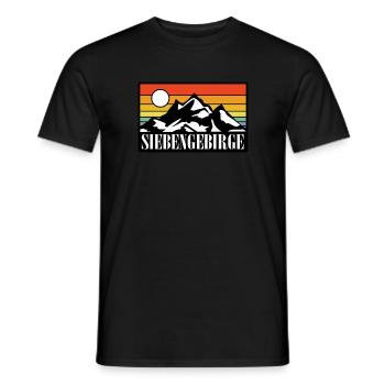 Siebengebirge - Männer T-Shirt - Schwarz - Vorne - AI Model Male 178 light (178cm)